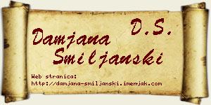 Damjana Smiljanski vizit kartica